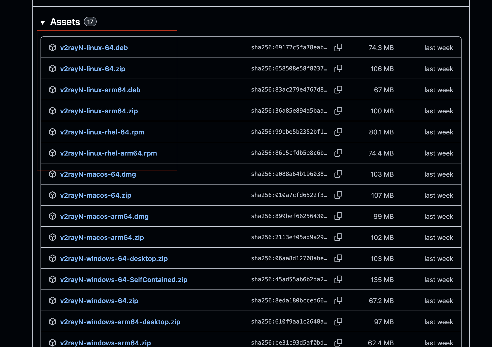 v2rayN GitHub Releases for Linux (.zip .deb .rpm)